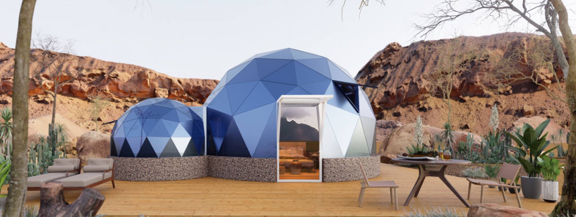 夹江县球形智能光伏玻璃星空房